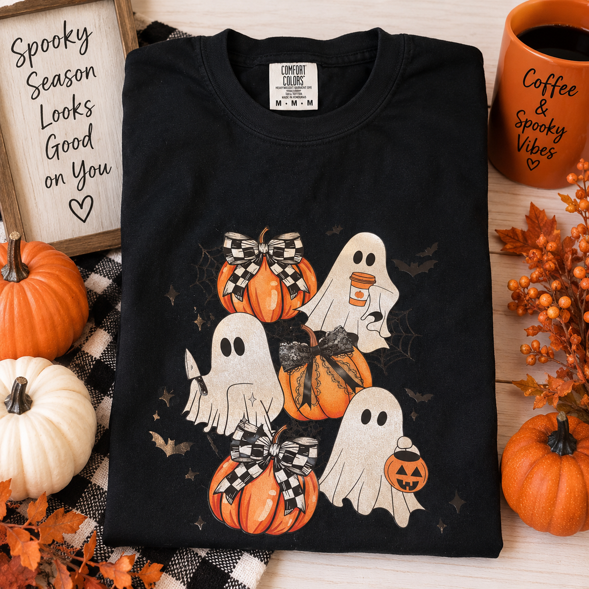 Ghosts & Pumpkins Long Sleeve – Ready to Ship