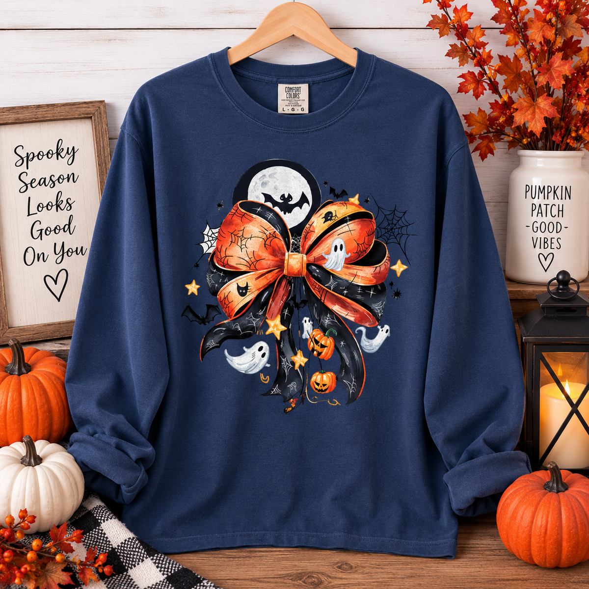 Halloween Bow Long Sleeve β Ready to Ship
