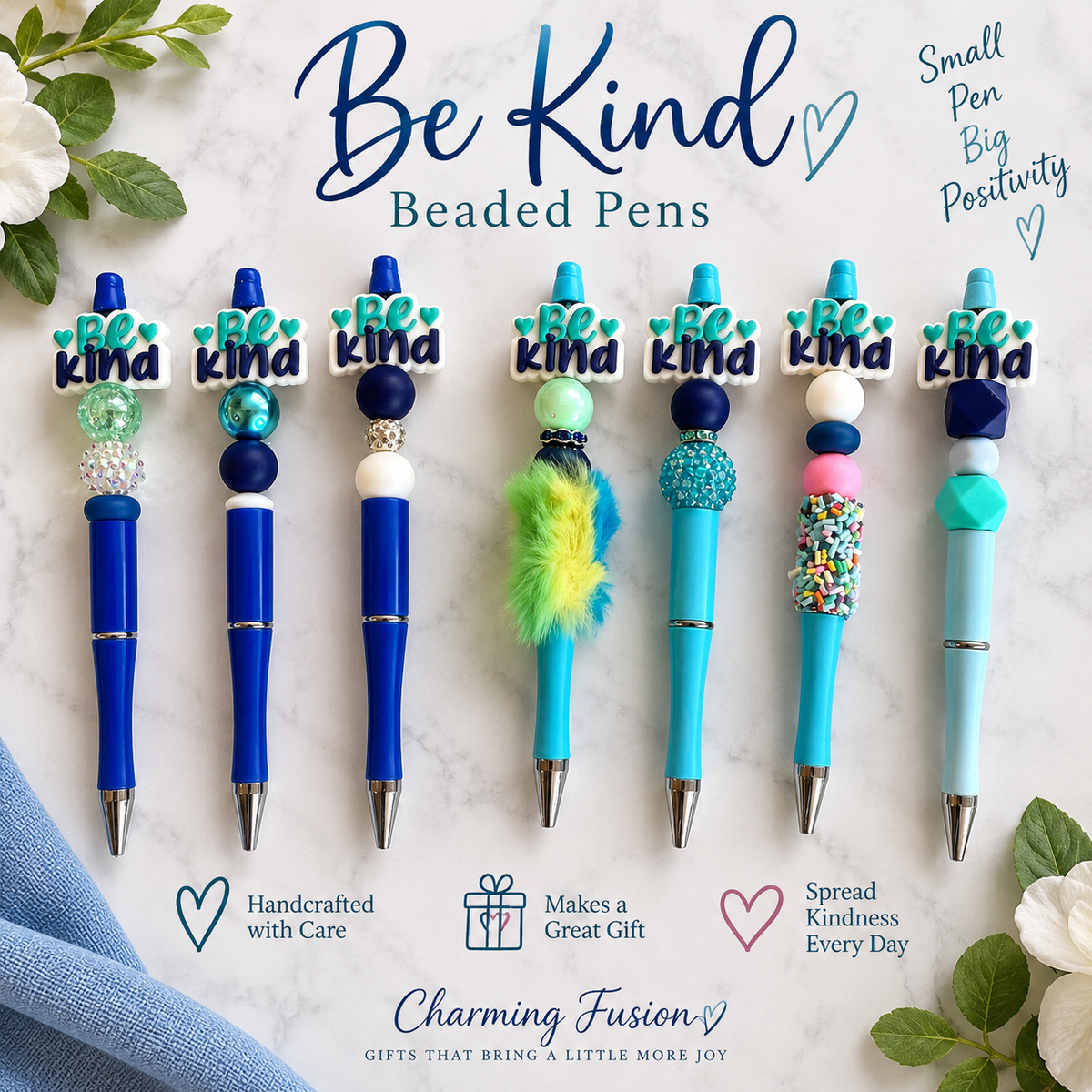 Be Kind Beaded Pens – Choose Your Color | Ready to Ship